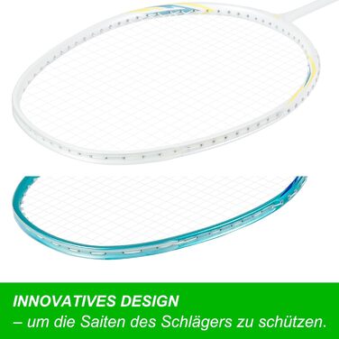Набір для бадмінтону Graphit: ракетки з карбону, м'ячики, ручки, сумка. Зносостійкий дизайн