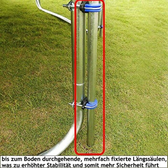 Трамплін Monzana Ø 244/305/366/426 см Комплект з сіткою, сходами, захистом краю та аксесуарами. Дитячий та садовий тромплін