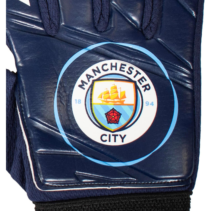 Дитячі воротарські рукавички Manchester City FC - Офіційний мерч, подарунок для юних футболістів 5-10 років
