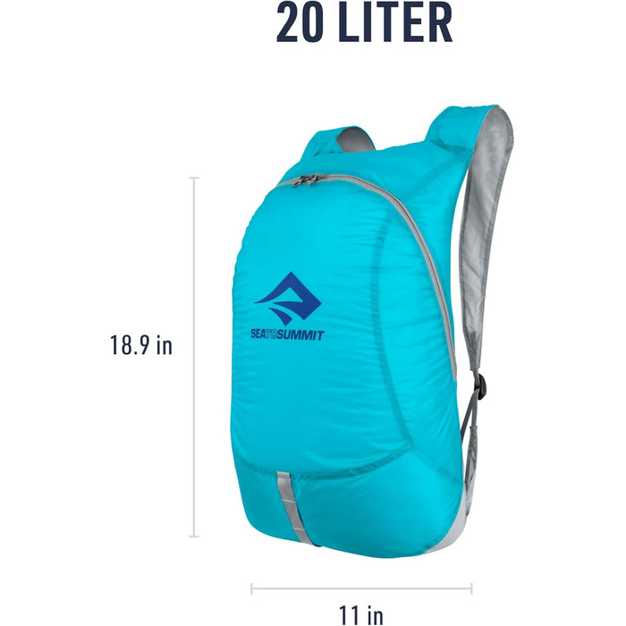 Sea to Summit Ultra-Sil ультралегкий водостійкий рюкзак для подорожей 20 л, Cordura 30D, компактний, Atoll Blue