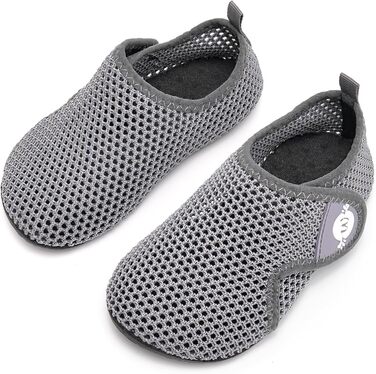 Дитячі шльопанці для плавання WateLves: антиковзні, для басейну та пляжу (28/29 EU, сірий)