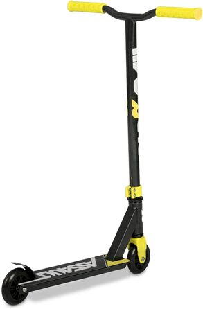 Трюковий самокат Riprail Assault чорний/жовтий, алюмінієва дека, підшипники ABEC-7