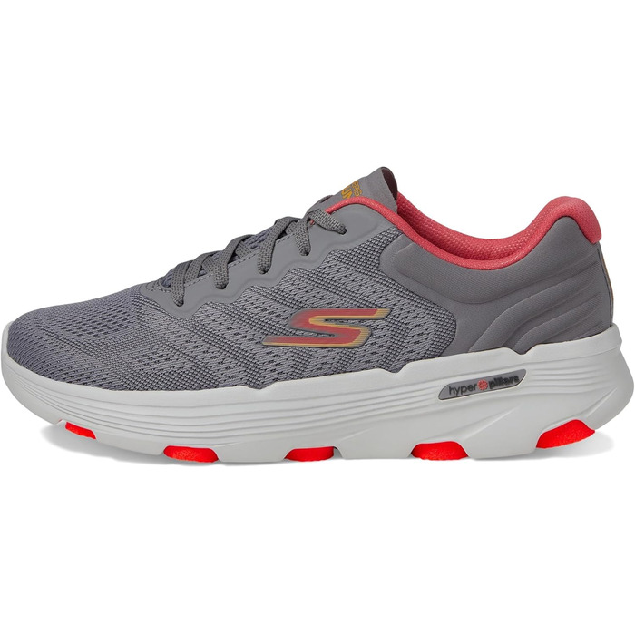Кросівки Skechers Driven GO Run 7.0 для жінок (Сірий текстиль, кораловий декор)