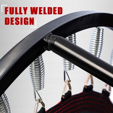 Міні-батут Kanchimi для дому з ручкою, 101.6 см (40 дюймів), чорний