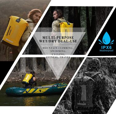 Водонепроникний рюкзак Dry Bag IDRYBAG 20/30/40L: для каякінгу, подорожей, риболовлі