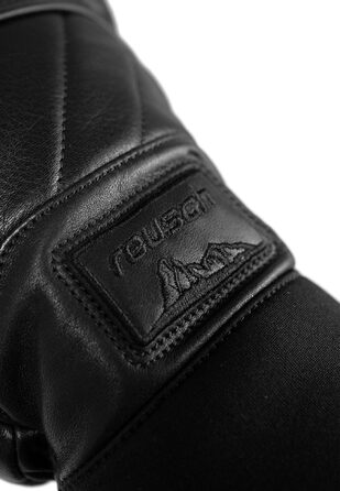 Гірськолижні рукавички Reusch унісекс зі шкіри, посилено утепленням (чорні, розмір 9)