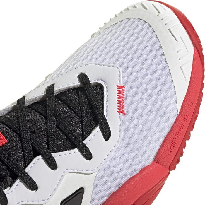 Дитячі тенісні кросівки adidas Barricade для дітей, білі, чорні, червоні (35 EU)