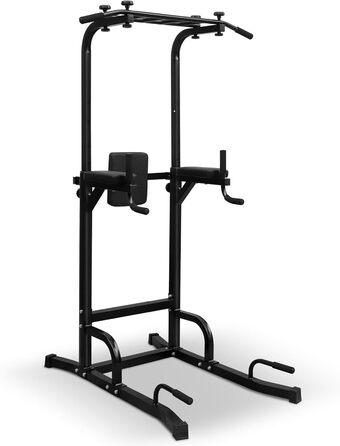 GYMFLEX Станція для віджимань Dip Station, багатофункціональний турнік для дому, фітнес-обладнання для калістеніки та силових тренувань, регульована висота (154-207 см)