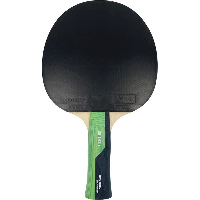 Настільна ракетка Butterfly 85018 Timo Boll Smaragd, чорна/зелена, стандарт