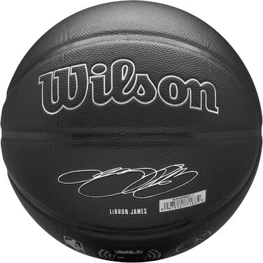 М'яч баскетбольний Wilson NBA Player Evergreen LeBron, розмір 7, чорний