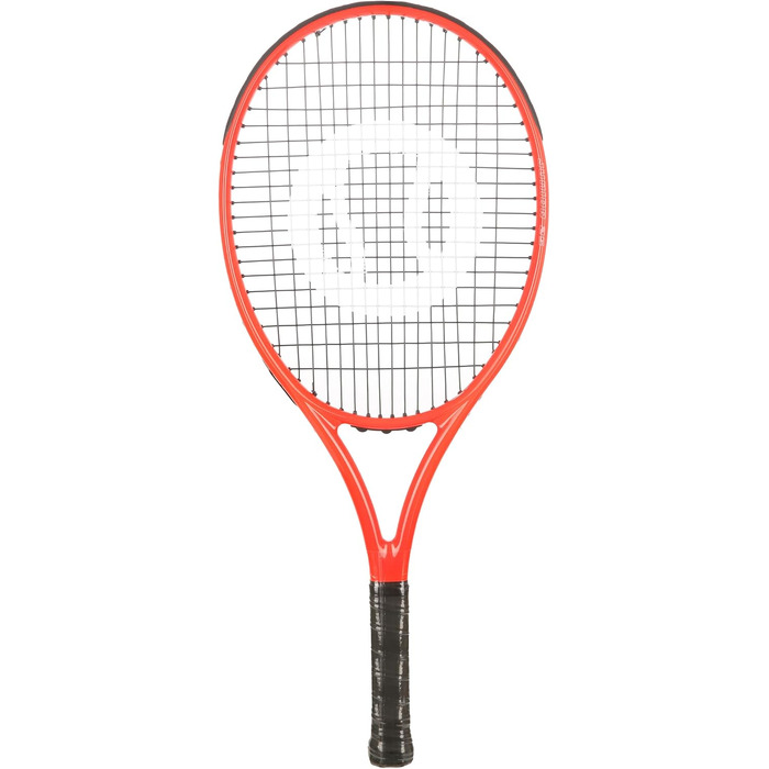 Дитяча тенісна ракетка Racket Roots RR Junior 25, композит графіт/скловолокно, 240г, оранжева, натягнута, розмір ручки 1