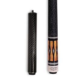 Професійний більярдний кий Parker Premium Edition PE-Serie, Quick-Joint, багатошаровий шкіряний наконечник 12.75 мм, лляна обмотка, чорний
