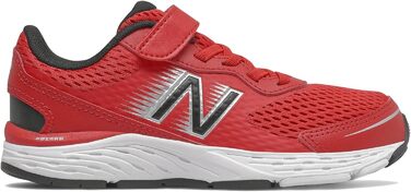 Дитячі кросівки New Balance 680 V6 для бігу, Team Red/Black/Silver Metallic, 22.5 EU