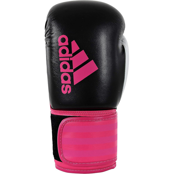 Боксерські рукавички adidas Hybrid 100 Dynamic Fit, чорні/рожеві, 8 oz