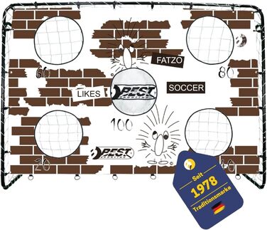 Дитячі футбольні ворота Best Sporting Fatzo 213x152 см з сіткою, мішенню та кілочками, різнокольорові