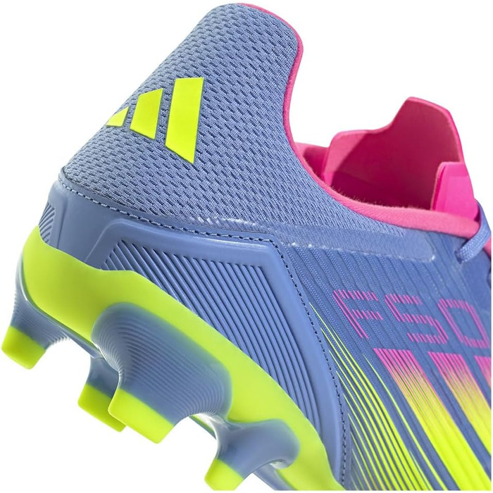 Бутси для футболу Adidas F50 League Unisex Multi Ground (47 EU, Синьо-жовто-рожеві)