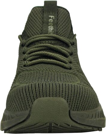 Кросівки Feethit для чоловіків: спортивні, для бігу, тенісу, фітнесу, повсякденного носіння. Легкі, дихаючі, зелені, розмір 40 EU