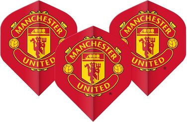 Професійні дротики (дартс) FOCO Manchester United, 24 г, 80% вольфрам, з металевими наконечниками, пір'ям та гаманцем для дротиків