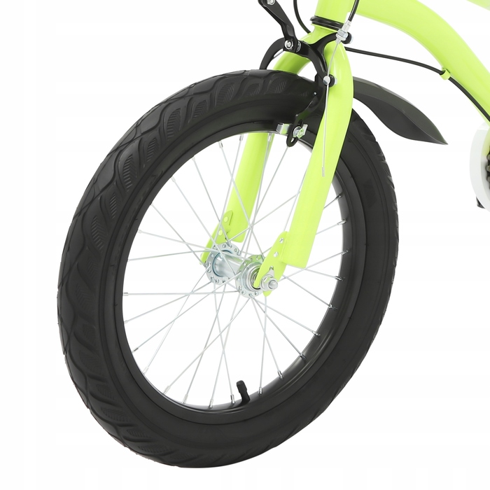 Дитячий велосипед 16 дюймів з підсвіткою та бічними колесами для дітей 5-8 років