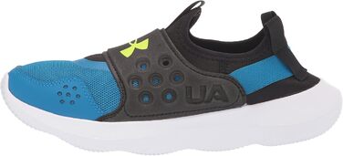 Дитячі кросівки для бігу Under Armour BPS Essential, чорно-білі (30 EU, Cruise Blau Schwarz Warngelb)