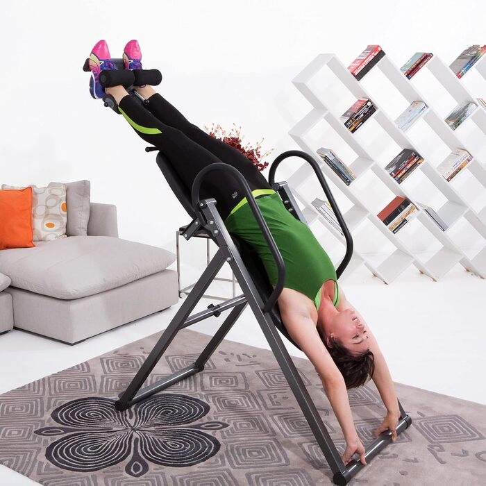 Інверсійний стіл FITNESS REALITY 790XLT з подушкою для спини, регульований для зросту до 198 см, максимальна вага користувача 136 кг, повна вертикальна інверсія до 180°