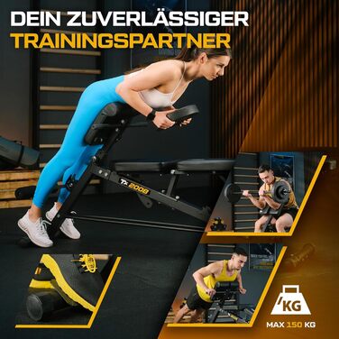 Тренажер для дому TX-200B: багатофункціональна лавка для силових тренувань | до 250 кг