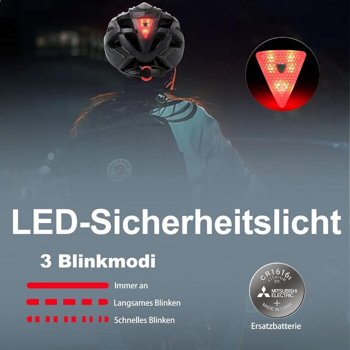 Велосипедний шолом KINGLEAD для чоловіків і жінок з LED-підсвіткою, магнітним візором, легкий регульований MTB і шосейний шолом, синій, чорний, білий