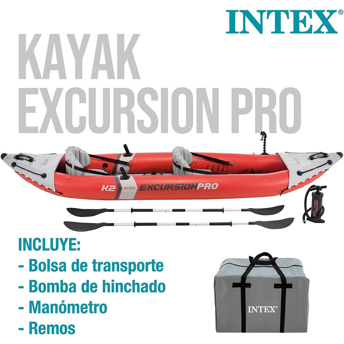 Надувний каяк Intex для 2 осіб