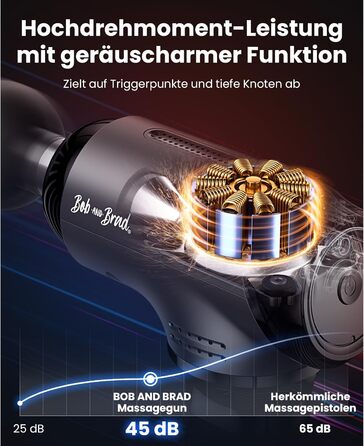 Масажер для тіла BOB AND BRAD T2 Ultra з підігрівом та терапією червоного світла. Професійний масажер глибоких тканин для спортсменів. Портативний масажер для відновлення м'язів. Подарунок для чоловіків та жінок.