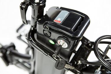 Електровелосипед складаний Moma Bikes Ebike20.2, алюмінієвий, Shimano 7 швидкостей, акумулятор іон-літій 36V 16Ah