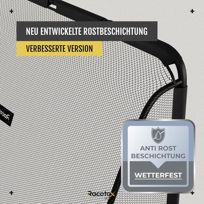 Футбольні ворота Racetex для саду, для дітей і дорослих, сучасний дизайн, міцна сталева рама, з анкерами з нержавіючої сталі