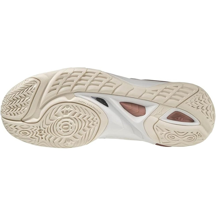 Жіноче гандбольне взуття Mizuno Wave Mirage 4, 42 EU, білий/рожевий