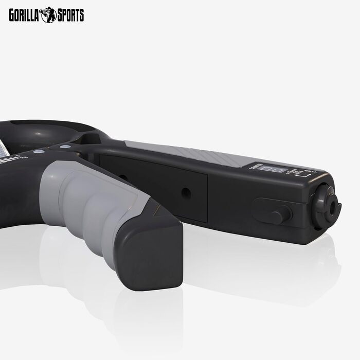 Регульовані гріпси Gorilla Sports® 5-60 кг з лічильником, нековзні - тренажер для пальців, передпліч, кистей рук та збільшення сили хвата для фітнесу та силових тренувань