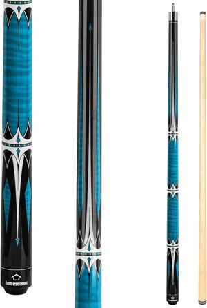 Більярдний кий HomeSeason Billardqueue-Stick, 144,8 см, професійний, з низькою відволікаючою лінією, HS06-C