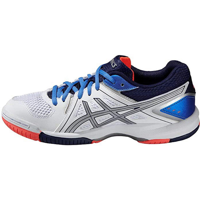 Жіночі волейбольні кросівки Asics Gel-Task, 42.5 EU, білий, білий, блакитний, корал