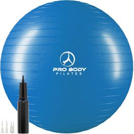 Піляболь для фітнесу та йоги ProBody Pilates Ball (65 см) - фітнес м'яч для тренувань, фізіотерапії та вагітності
