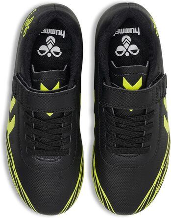 Дитячі футбольні бутси Hummel Top Star 30 EU, чорно-жовті, з клямками для різних типів ґрунту