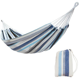 Гамак yourGEAR Maui XL, 220x120 см, бавовна, 240 кг, зелений/блакитний (аква)