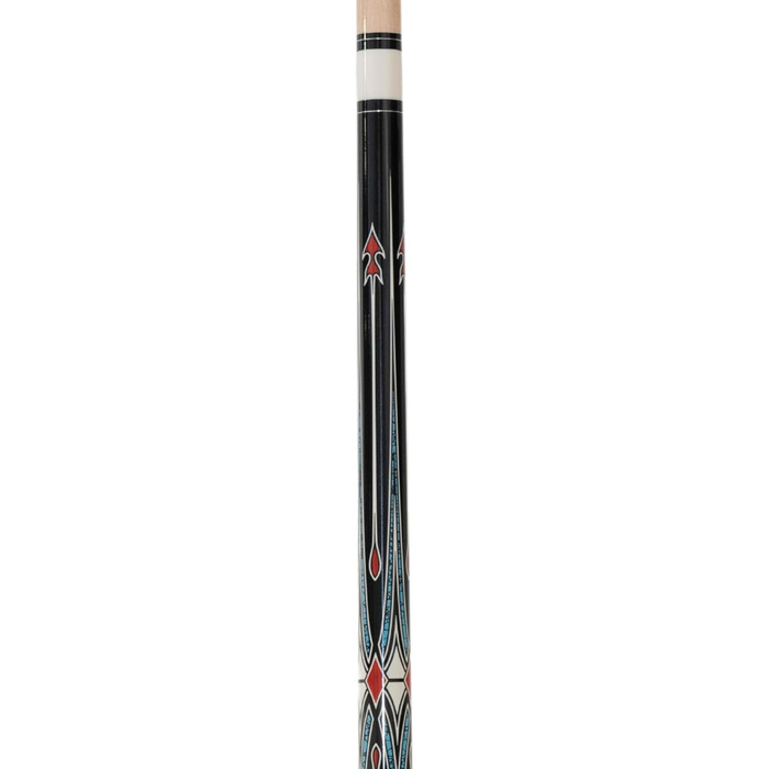 Більярдний кий Parker Magic PM-2, 2-частинний, 12,5 мм, сталева муфта, синьо-чорний, професійна якість