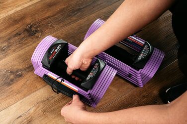 PowerBlock Sport 24: Регульовані гантелі, 1.4-10.9 кг, сталева конструкція, для дому