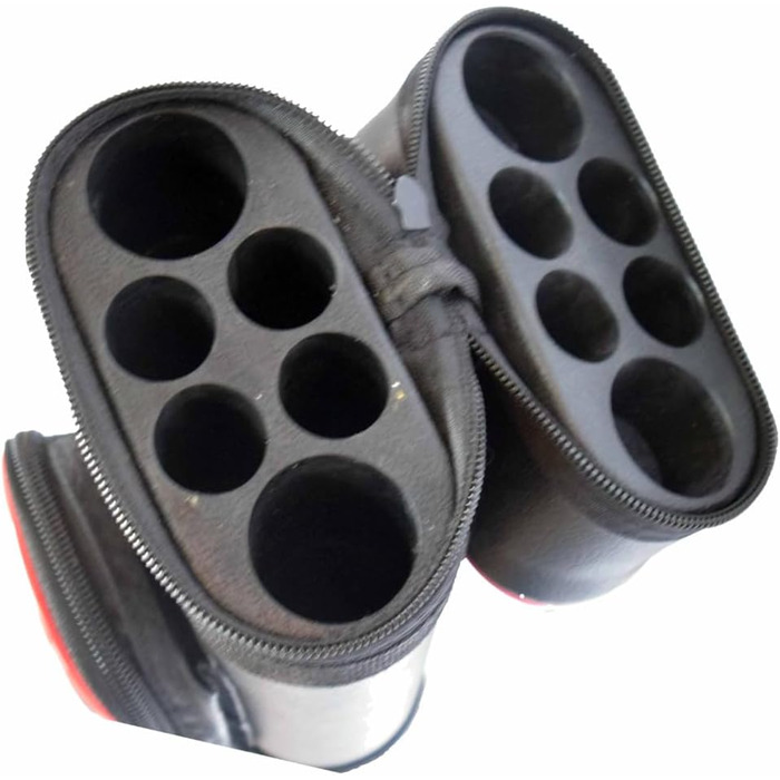 Чохол для кия для більярдного кия Han's Delta 2x4 Hard Oval (кілька кольорів, паспеліровка червона)