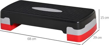 Степпер для фітнесу та аеробіки, регульована висота, лавка для степу. Неслизьке тренажерне обладнання для офісу та дому. Тренажери для дому