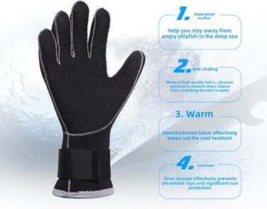 Wetsuits Handschuhe DIVE & SAIL 3mm - рукавички для дайвінгу та каякінгу з неопрену
