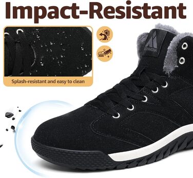 Черевики зимові жіночі Mishansha, тепла підкладка, снігоступи, зимові черевики для активного відпочинку, розмір 36-48 EU, колір чорний