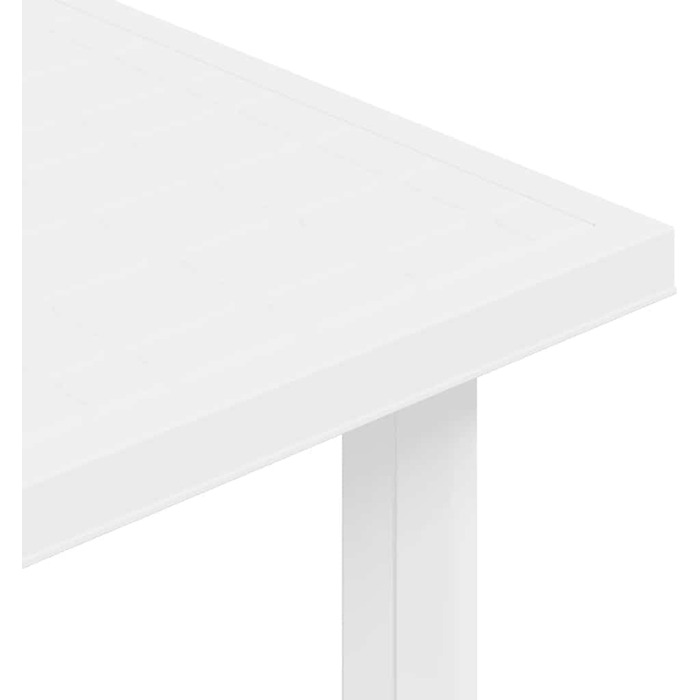 Садовий стіл vidaXL 101x68x72 см, пластиковий, білий, з отвором для парасольки - для балкона та саду