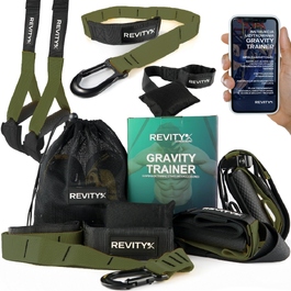 Тренувальна стрічка Revity Gravity Trainer 280 см, 1-160 кг, багатоколірна