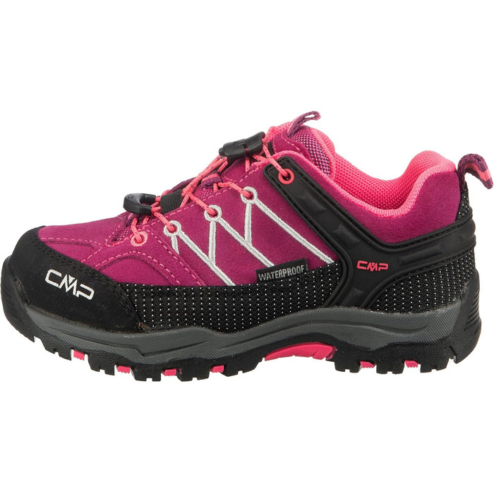 Дитячі низькі трекінгові черевики CMP Rigel Low Shoes WP, 28 EU, Berry Pink Fluo