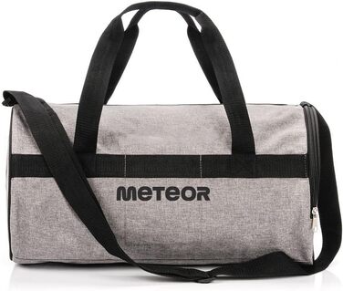 Дитяча спортивна сумка meteor 25 л, кругла, для спортзалу, плавання, подорожей, чоловіків, жінок, дітей, сіро-чорна