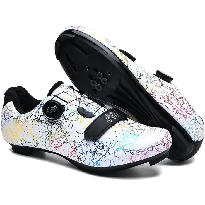 Велосипедні шкарпетки для чоловіків та жінок, шосейні та MTB, сумісні з Look SPD SPD-SL, дихаючі, для їзди на відкритому повітрі (38 EU, білий)