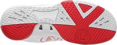 Жіночі гандбольні кросівки Kempa Wing 2.0 - біло-червоні, 40.5 EU